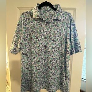 Rhoback polo - floral - size large